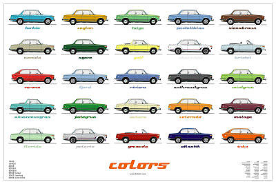 2002 Color Poster Beautiful Work Bmw 2002 General
